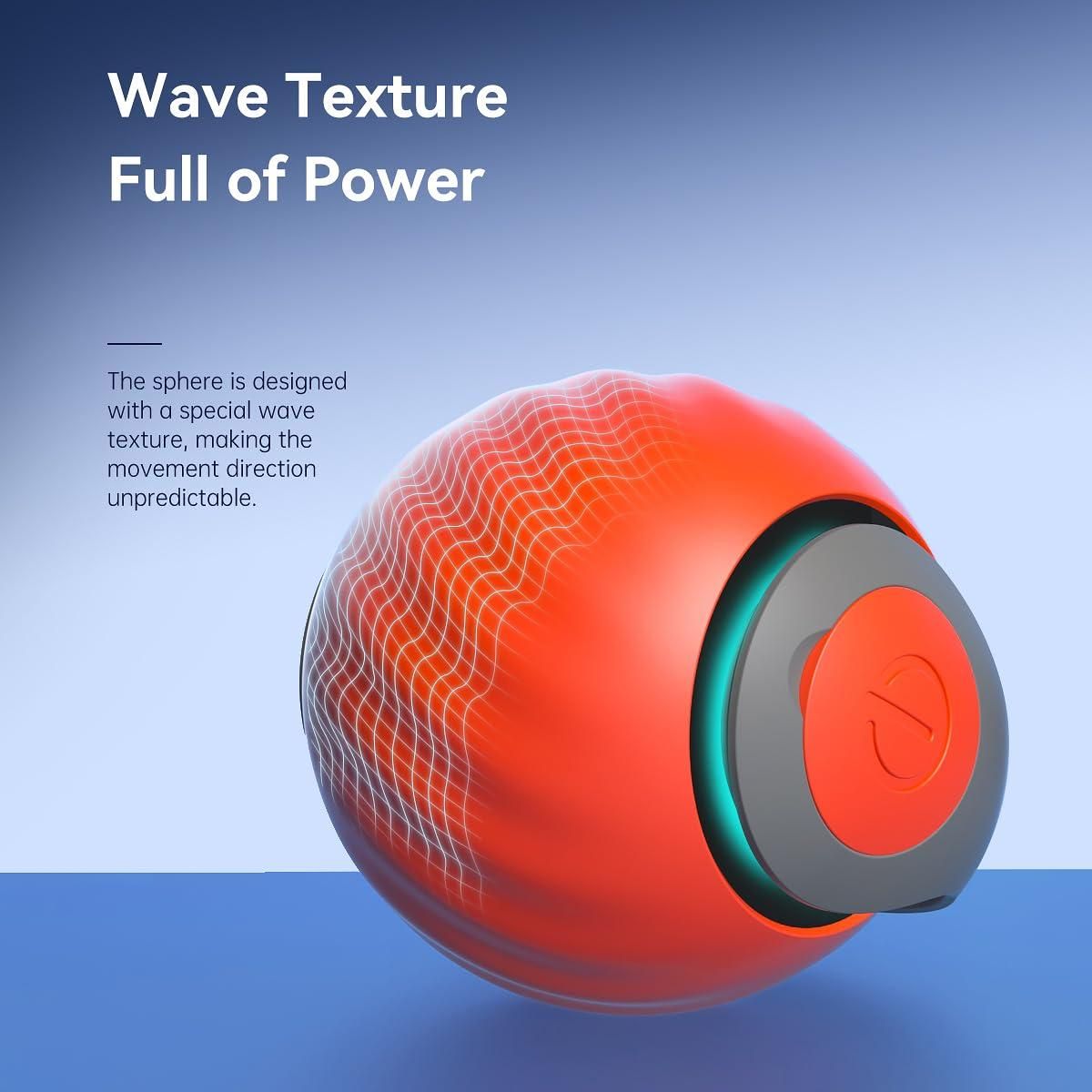 Rolling Ball Cat Toy – USB Rechargeable Interactive Pet Teaser