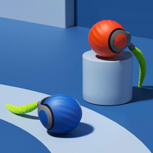 Rolling Ball Cat Toy – USB Rechargeable Interactive Pet Teaser
