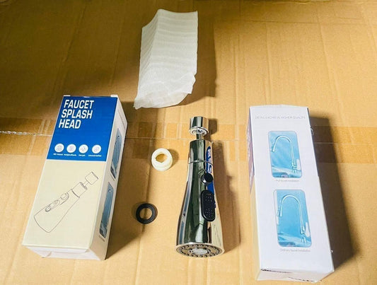 Stainless Steel 3-in-1 Kitchen Faucet | Aerate, Ring Shower & Power Spray