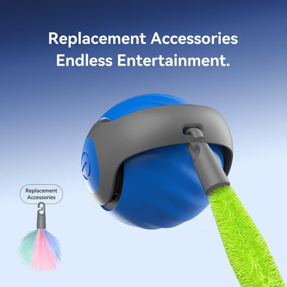 Rolling Ball Cat Toy – USB Rechargeable Interactive Pet Teaser